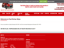 Tablet Screenshot of paul-riches-skips.com